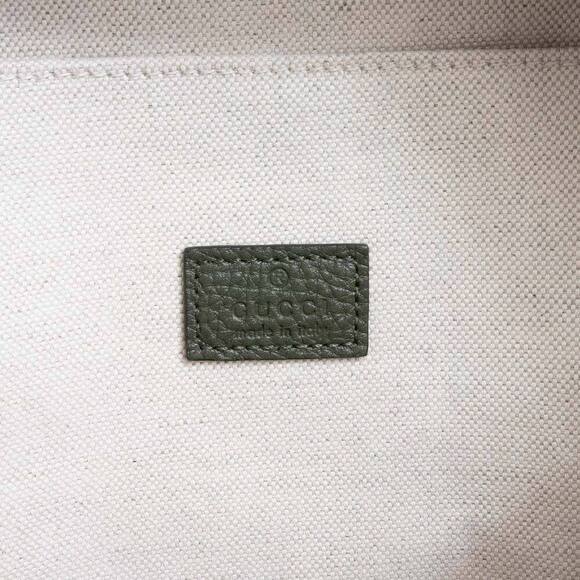 Gucci Jumbo GG Crossbody Shoulder Bag khaki Green Leather - Picture 9 of 9